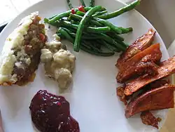 طبق عيد الشكر النباتي