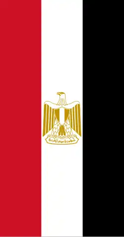العلم المصري عمودياً