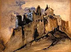 فيكتور هوغو : أطلال قلعة فياندن (1871)