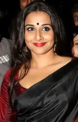Vidya Balan smiles at the camera