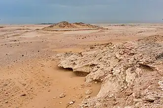 منظر للخرارة من منحدر جبلي