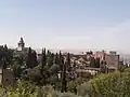 قصر الحمراء كما يُرى عن بعد.
