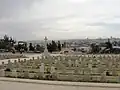 منظر لمدينة القدس القديمة من المقبرة