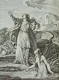 سيريس وأريثوزا ، نقش بواسطة فينسينز جرونر (1791)