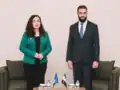 لقاء رئيسة كوسوفو فيزوا عثماني في تركيا على هامش منتدى أنطاليا الدبلوماسي