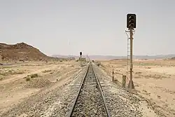 مسار سكة حديد قديم شمال وادي رم