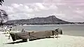 Waikīkī الشاطئ ودايموند هيد في الخلفية، 1958