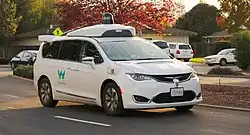 Waymo Chrysler Pacifica in Los Altos, 2017