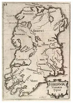 Wenzel Hollar's historical map of Ireland