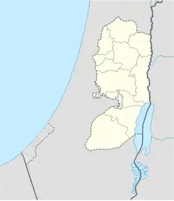 كفار تابواخ على خريطة the West Bank