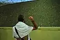 أثناء رمي الجمرات.