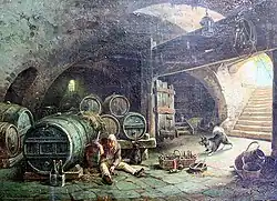 في قبو النبيذ (1886)