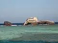 حطام سفينة بالقرب من جزيرة تيران
