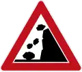 Falling rocks from the right