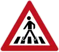 Pedestrian crossing ahead