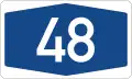 طريق سيار number sign (48)