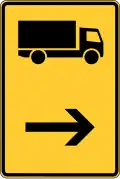Route for heavy goods vehicles