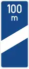 طريق سيار marker (100m before exit)