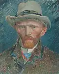 Self-Portrait, 1887Oil on pasteboard, 42&nbsp;cm x 34 cmRijksmuseum, Amsterdam (F295)