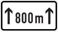 For 800 m