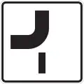 Priority route at junction