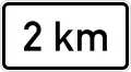 in 2&nbsp;km