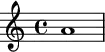 \relative c'' {a1}